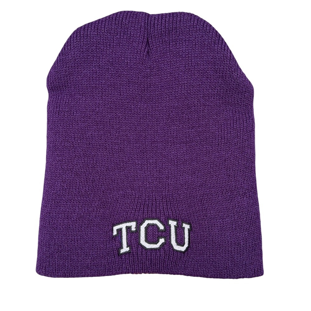 Magic Headwear TCU Horned Frogs Purple Knit Beanie‎ Hat One Size NCAA Football